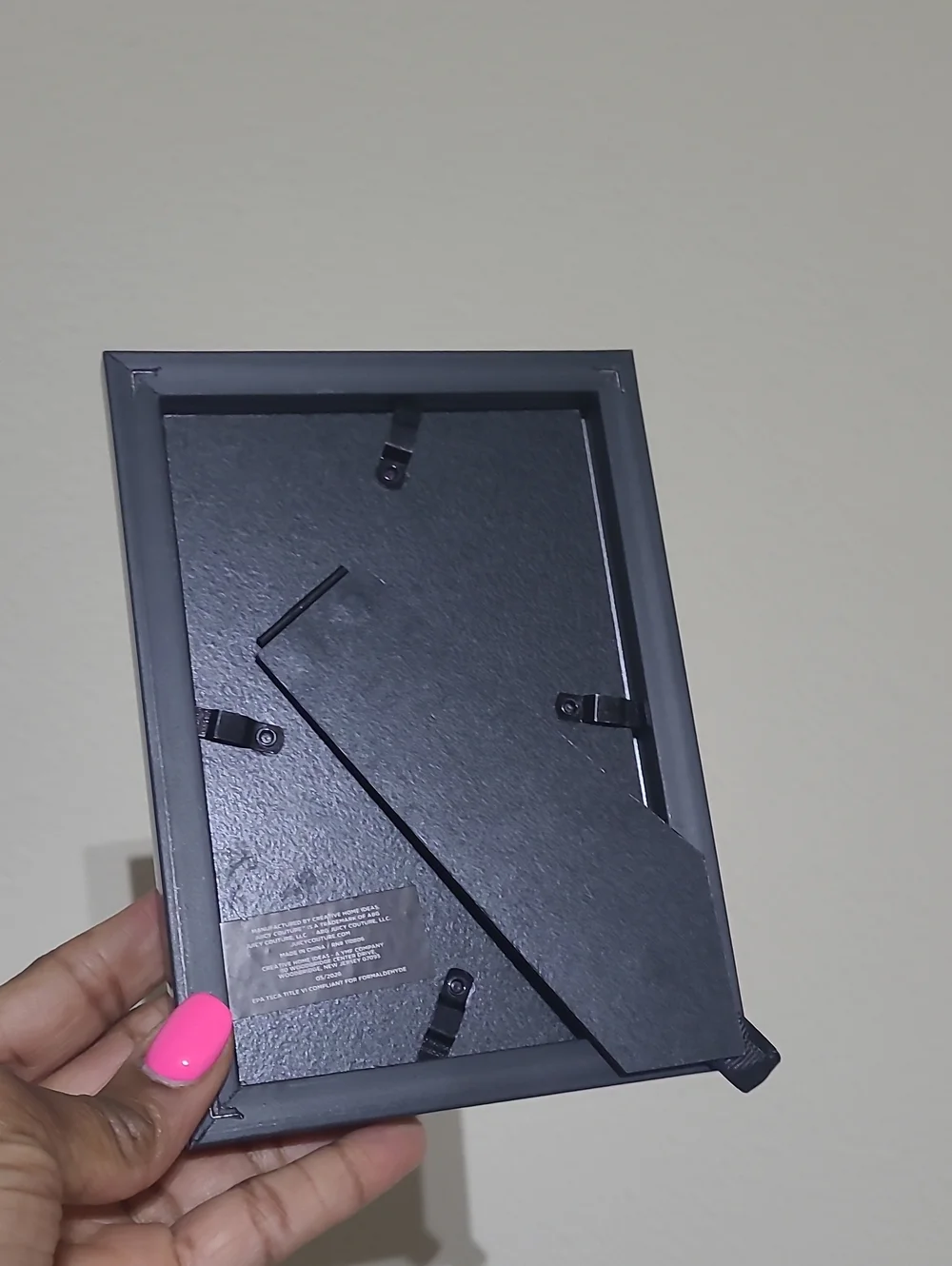 Juicy Couture Black and Gold Frame with Pink Insert